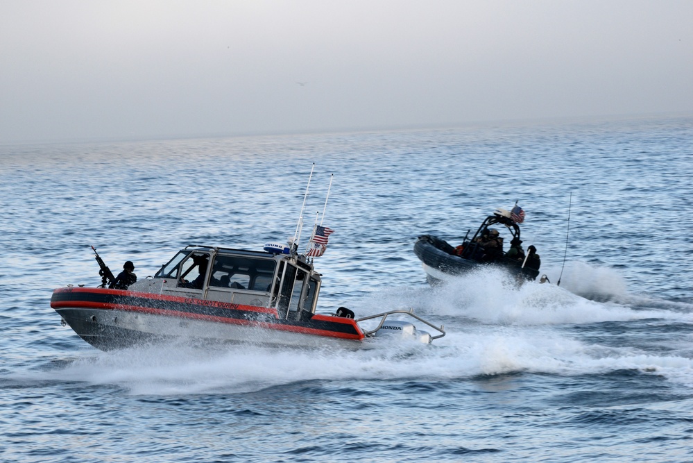 Multiple Coast Guard units participate in joint training exercise off the coast of San Diego