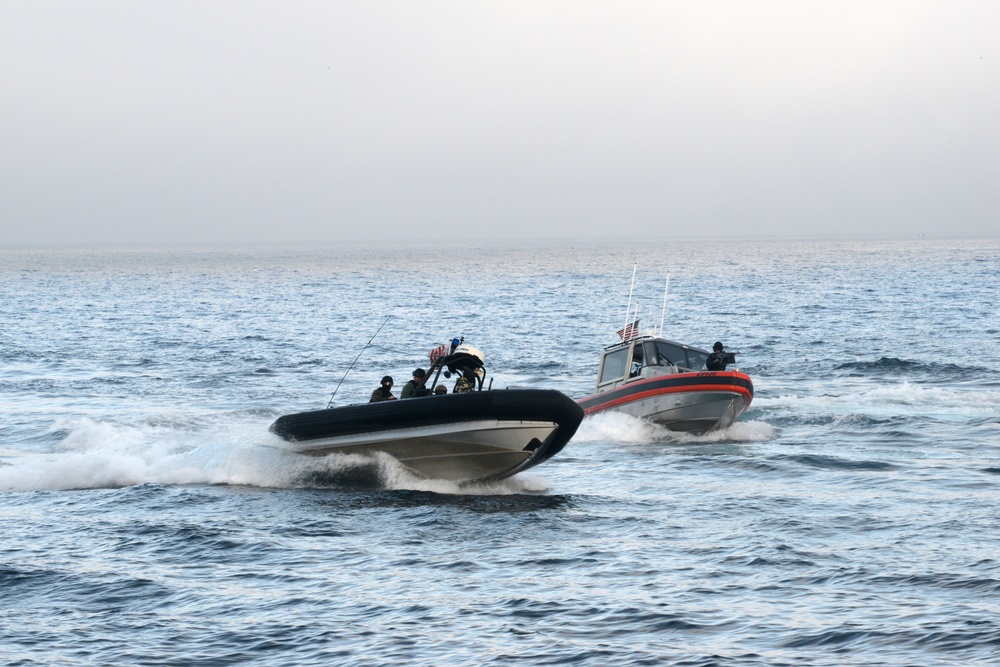 Multiple Coast Guard units participate in joint training exercise off the coast of San Diego