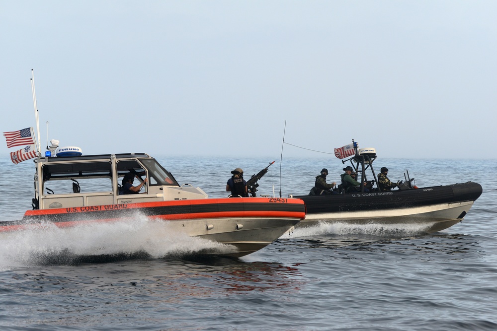 Multiple Coast Guard units participate in joint training exercise off the coast of San Diego