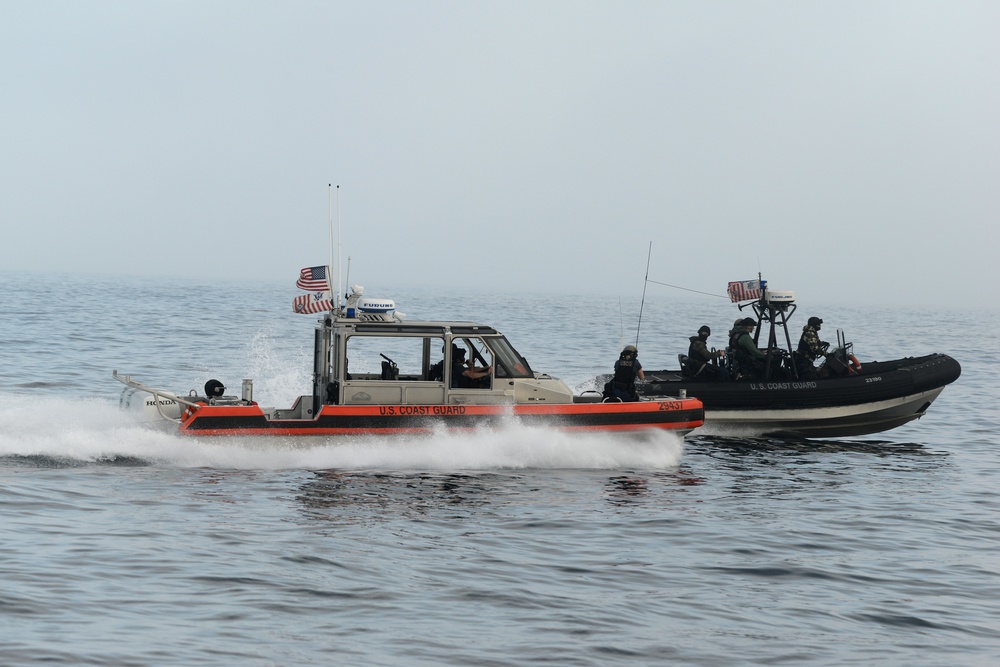 Multiple Coast Guard units participate in joint training exercise off the coast of San Diego