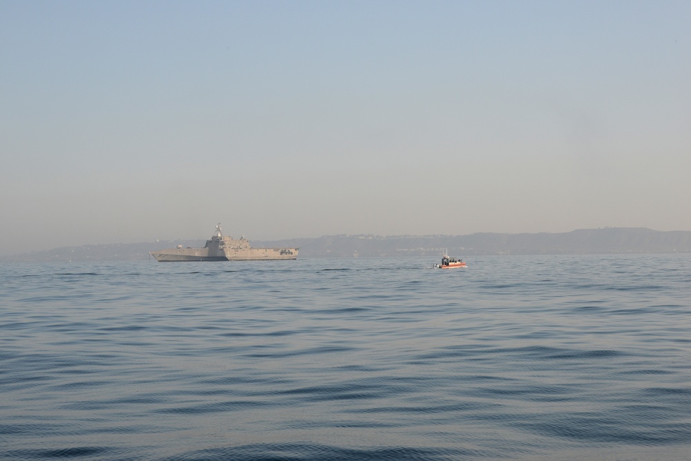 Multiple Coast Guard units participate in joint training exercise off the coast of San Diego