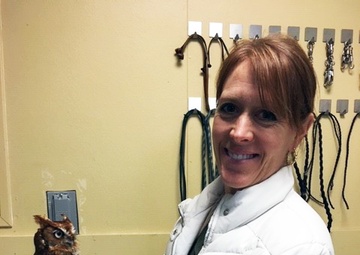 Giving Back: Guard member volunteers at wildlife center