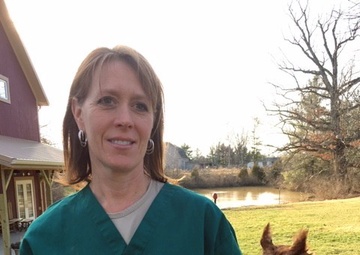 Giving Back: Guard member volunteers at wildlife center