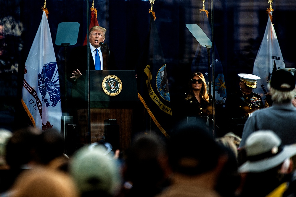 President Trump honors Veterans in NYC