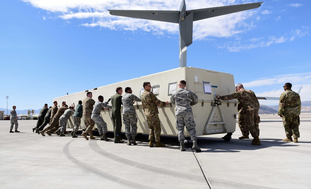 MQ-9 Reaper load onto C-17 Globemaster