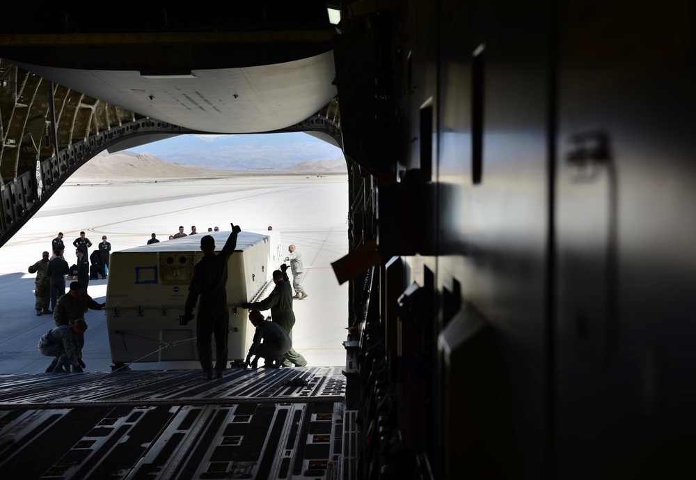 MQ-9 Reaper load onto C-17 Globemaster