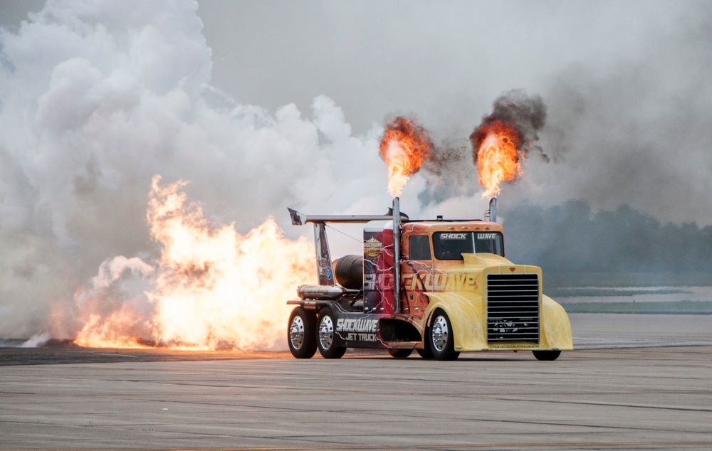Shockwave jet truck lights up the Fort Wayne Air Show 2019