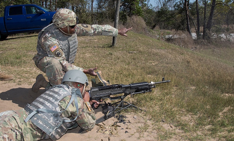 50th Regional Support Group train with crew-served weapons
