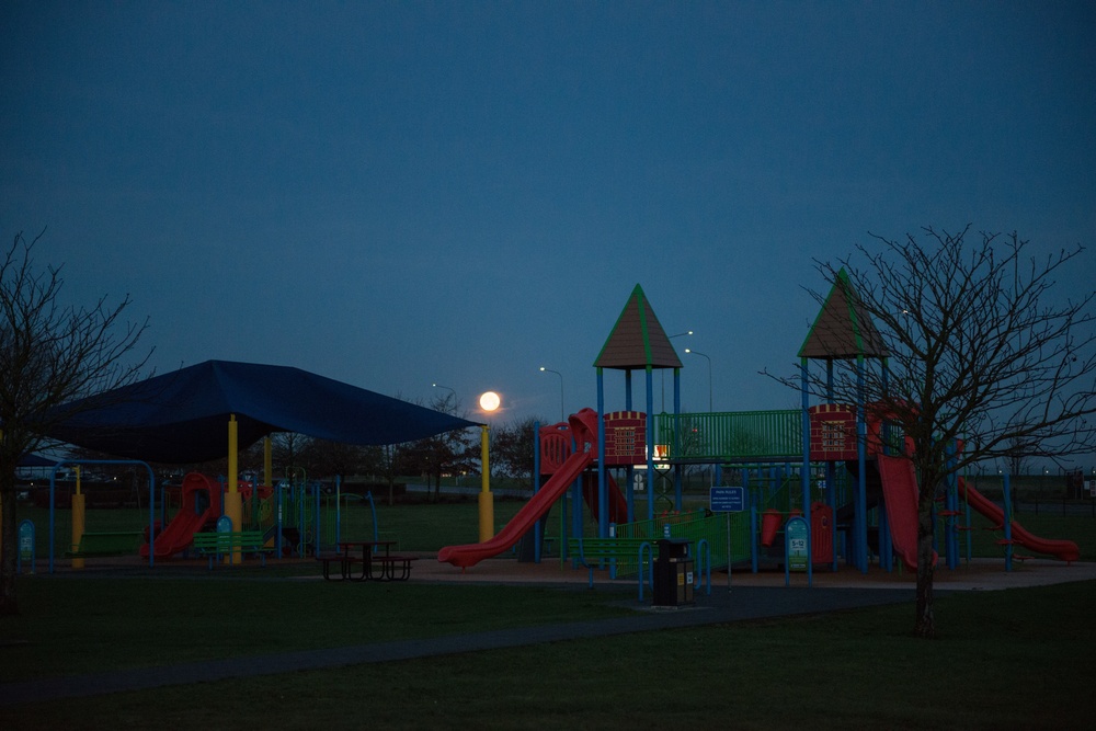 Night views of Chievres Air Base