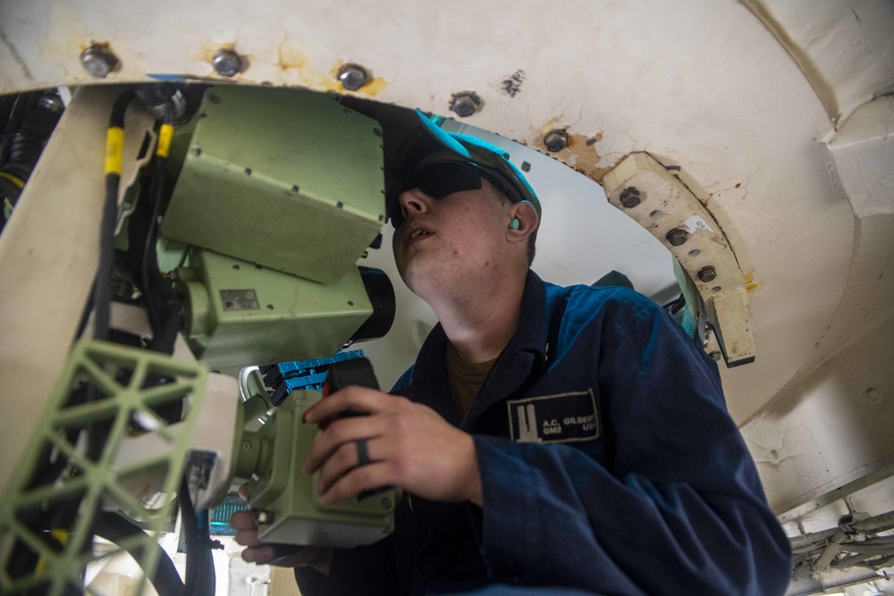 Sailors fires MK 46 from inside weapon