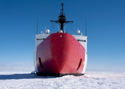 Nation's only heavy icebreaker reaches fast ice of Antarctica