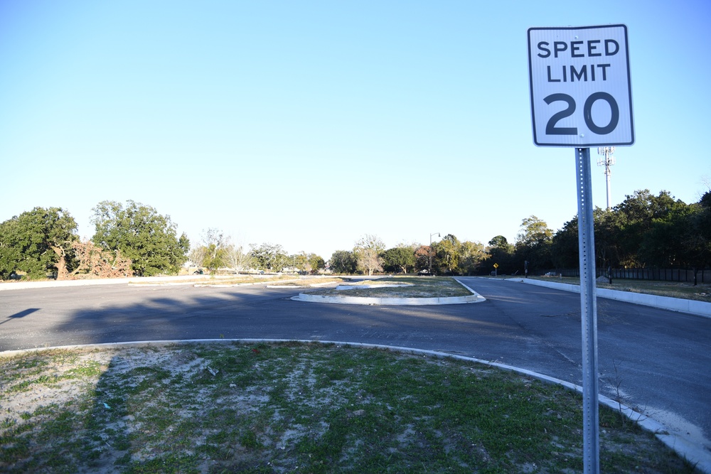 Updated Division Street Gate entrance construction