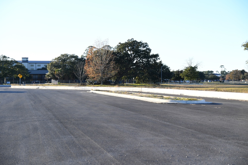 Updated Division Street Gate entrance construction