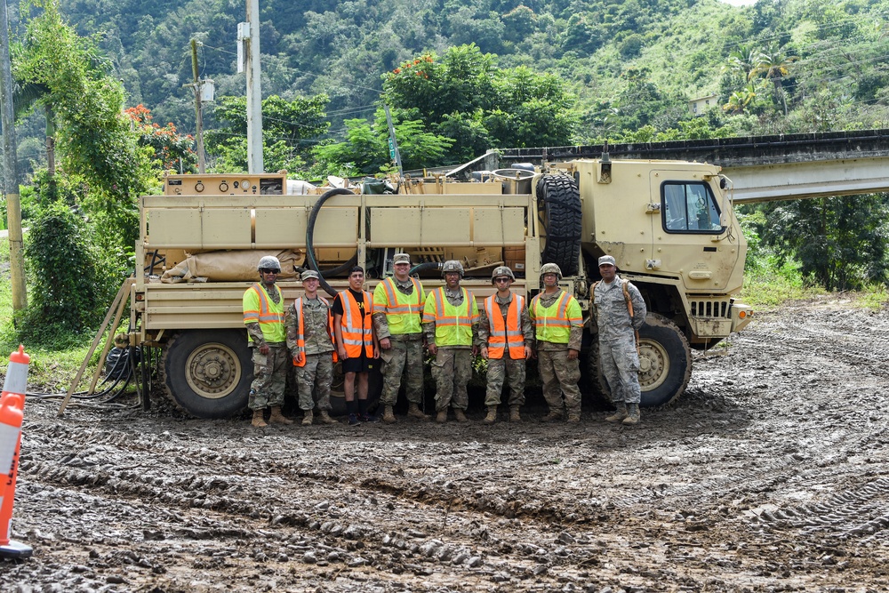 Puerto Rico Air National Guard assists Cayey debris fire