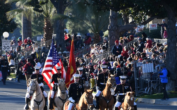 Marine Corps Mounted Color Guard - Rose Parade