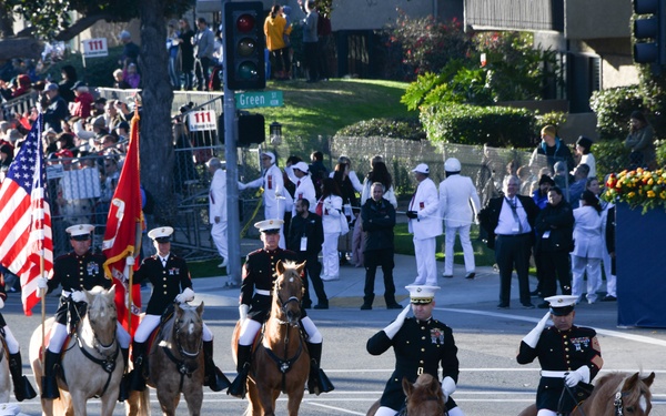 Marine Corps Mounted Color Guard - Rose Parade