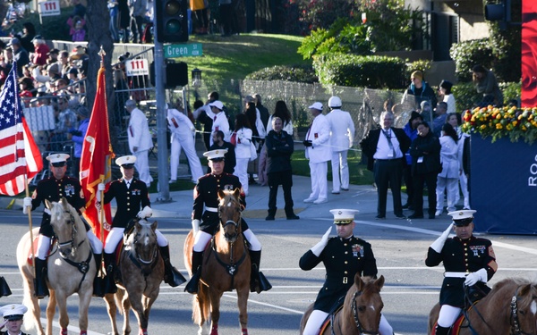 Marine Corps Mounted Color Guard - Rose Parade