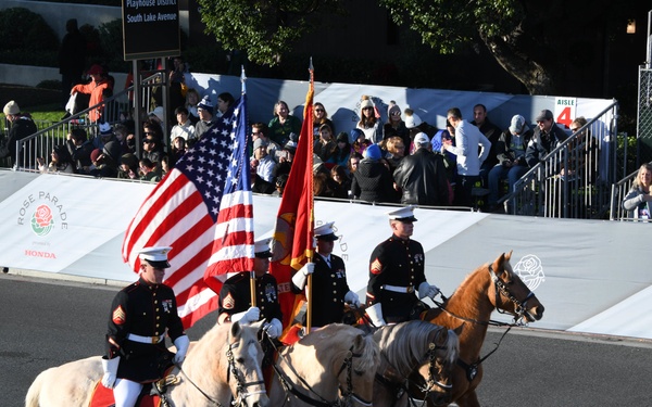 Marine Corps Mounted Color Guard - Rose Parade