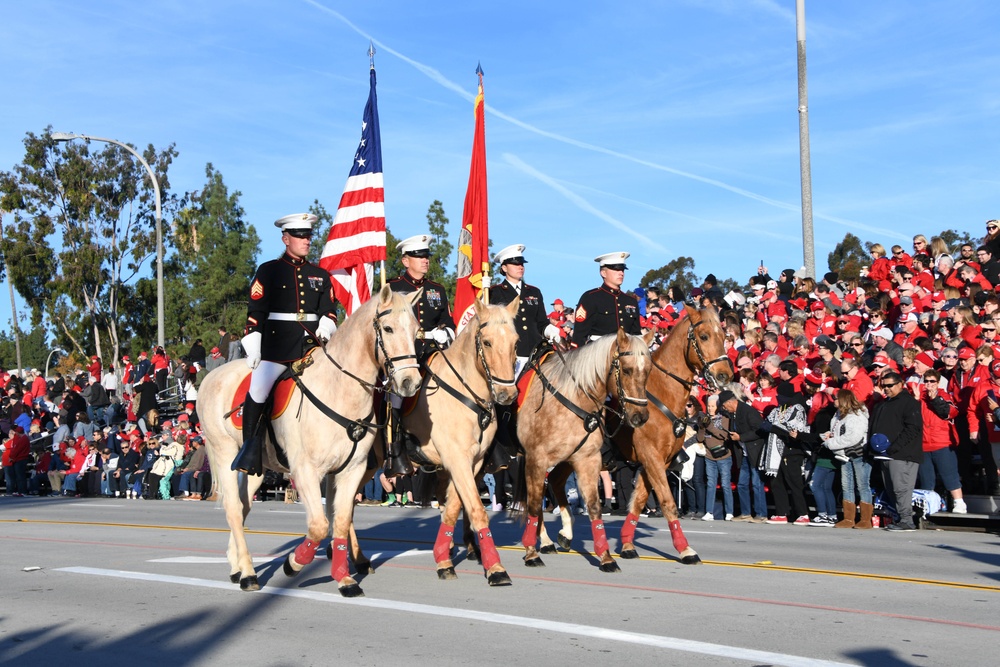 Marine Corps Mounted Color Guard - Rose Parade