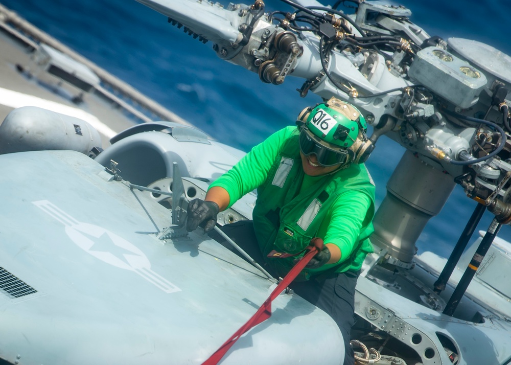 USS Gabrielle Giffords Flight Operations