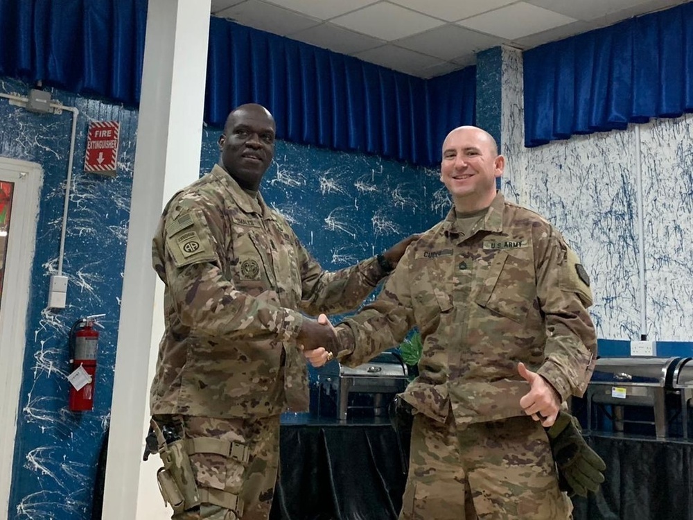 1st TSC Command Sgt. Maj. recognizes Illinois Army National Guard Soldiers