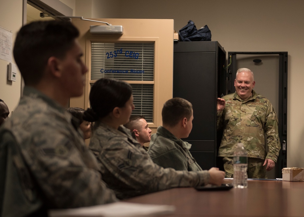 102 IW Junior Enlisted Council Meets with Base Leadership during January Drill