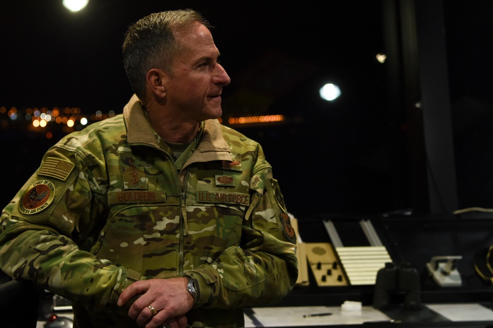 CSAF General Goldfein visits Team Minot Airmen