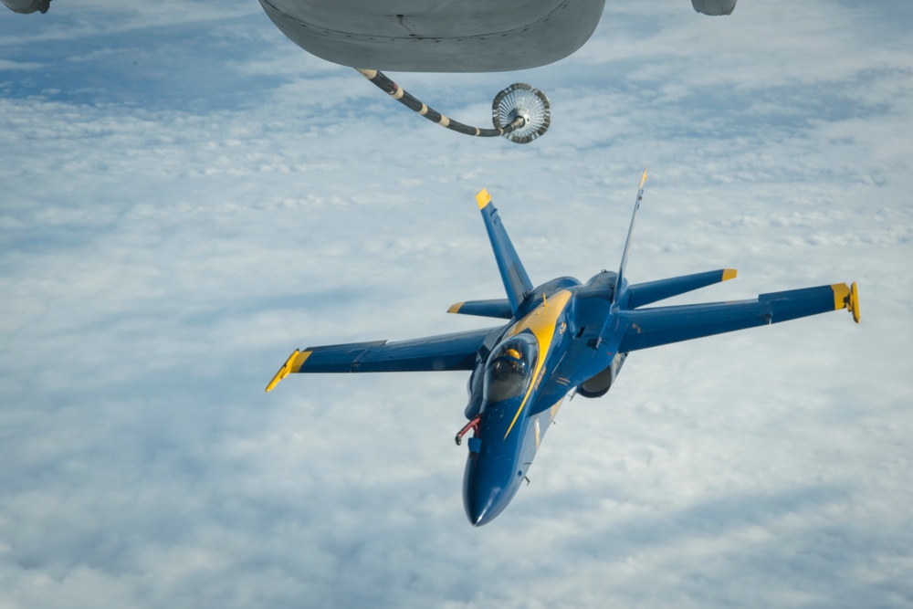 78th Air Refueling Squadron refuels Blue Angels