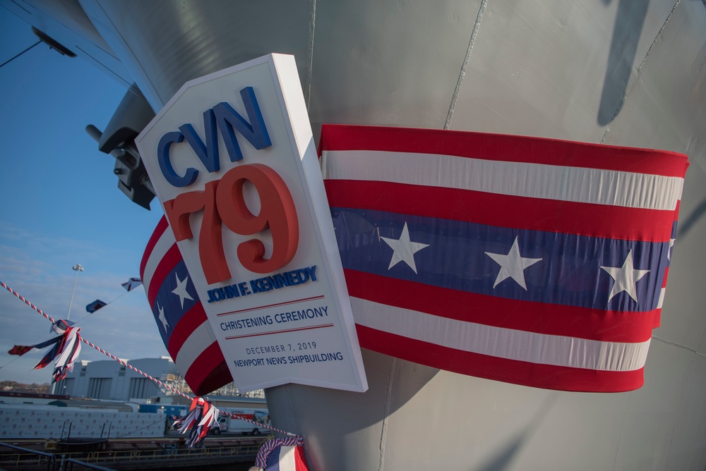 John F. Kennedy (CVN 79) christening ceremony