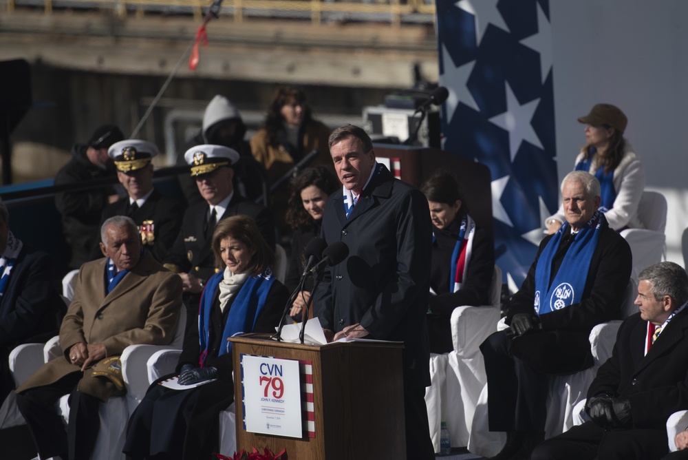 John F. Kennedy (CVN 79) christening ceremony