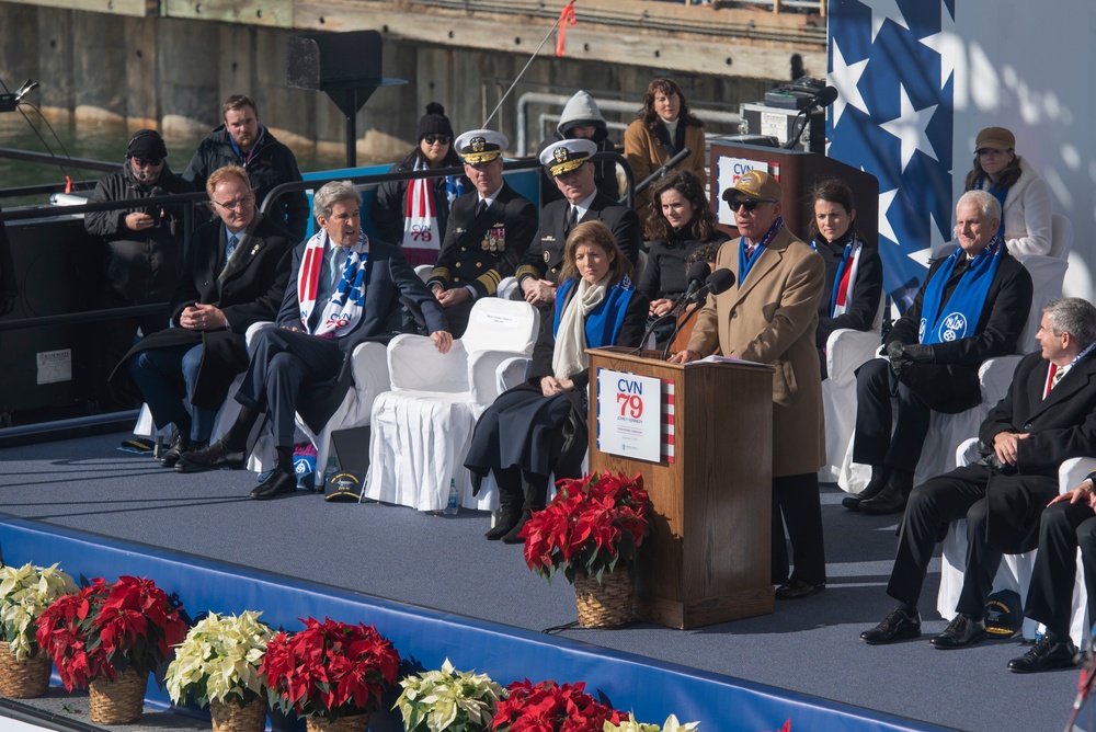 John F. Kennedy (CVN 79) christening ceremony