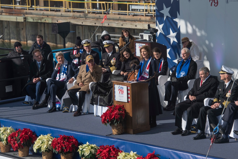 John F. Kennedy (CVN 79) christening ceremony