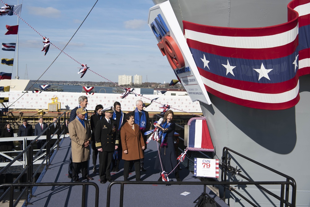 John F. Kennedy (CVN 79) christening ceremony