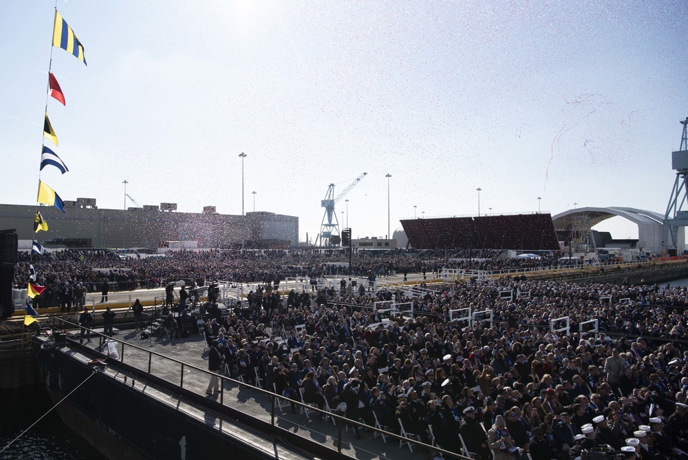 John F. Kennedy (CVN 79) christening ceremony