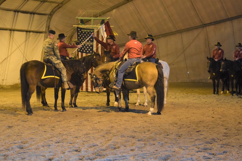 Haynes takes lead, reigns Fort Riley Commanding General's Mounted Color Guard
