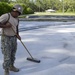 U.S. Navy Seabees from NMCB 5’s Detail Diego Garcia support the U.S. Air Force