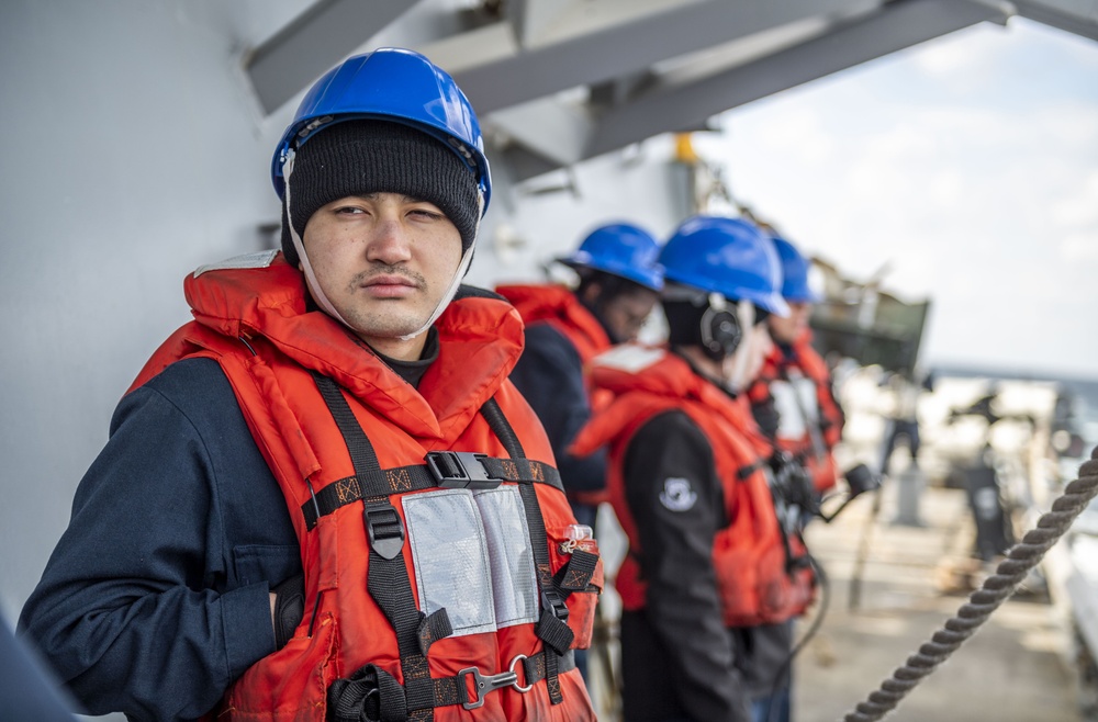 USS Milius (DDG 69) Conducts a Replenishment-at-Sea with USNS John Ericsson (T-AO 194)