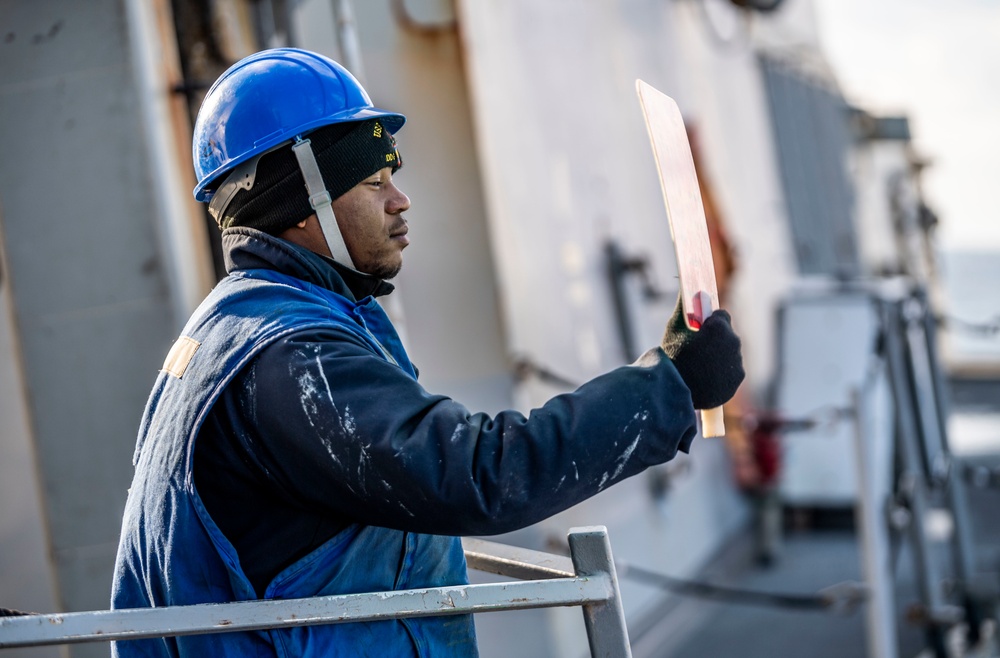 USS Milius (DDG 69) Conducts a Replenishment-at-Sea with USNS John Ericsson (T-AO 194)