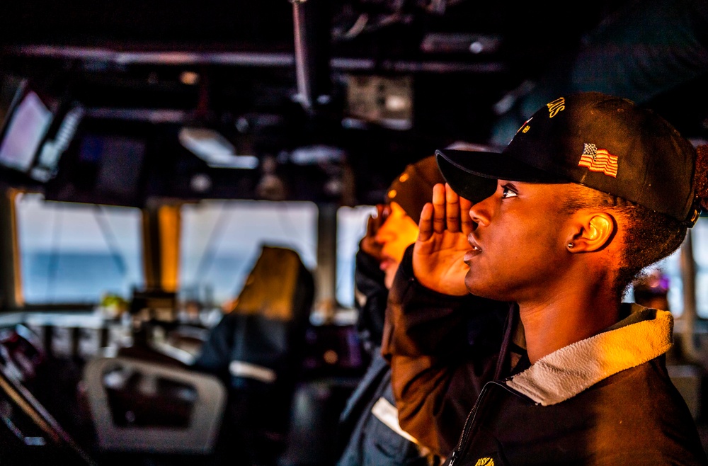 USS Milius (DDG 69) Conducts a Replenishment-at-Sea with USNS John Ericsson (T-AO 194)