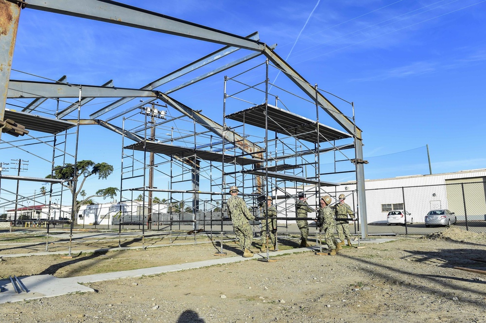Seabees Conduct Pre-engineered Building Training