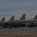 Bright KC-135 tail flash