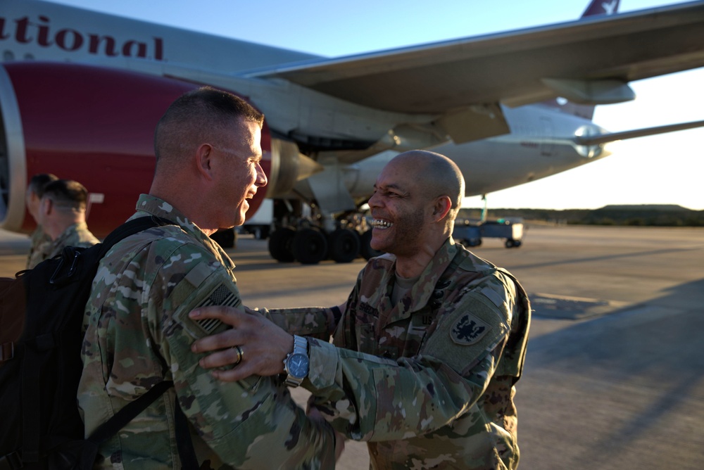 Command Sergeant Major Welcomes Soldiers Home from Tour