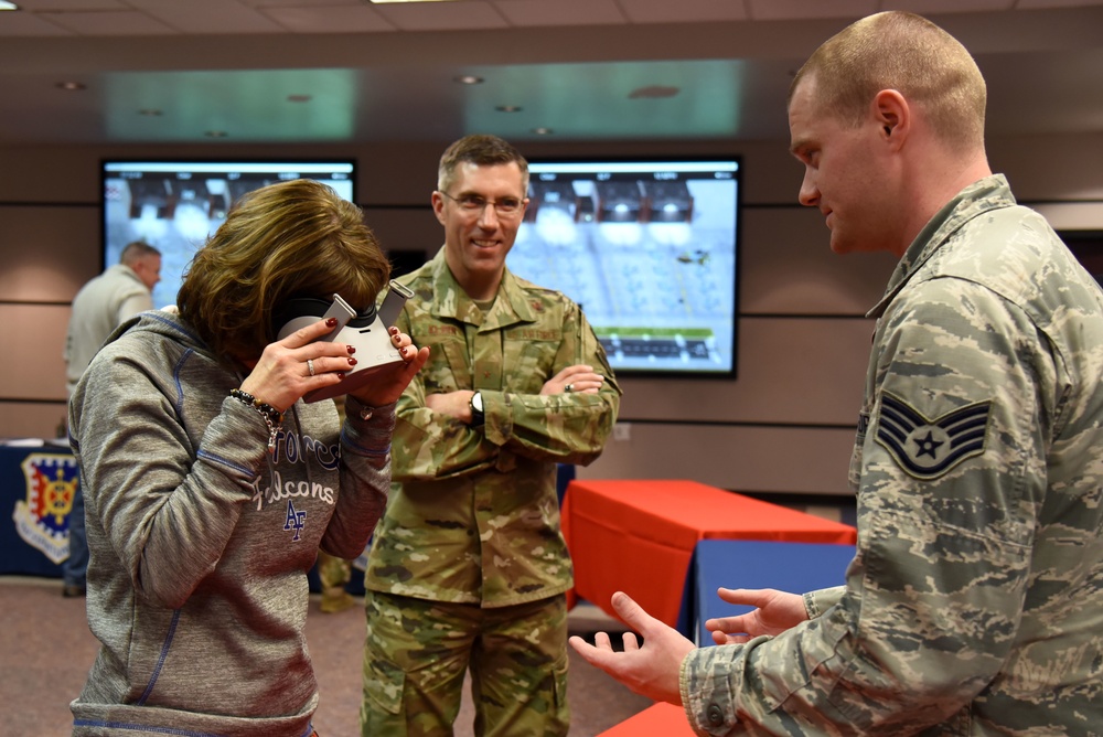 Honorary commanders visit the U.S. Air Force Expeditionary Center