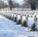 First Snow of Winter at Arlington National Cemetery