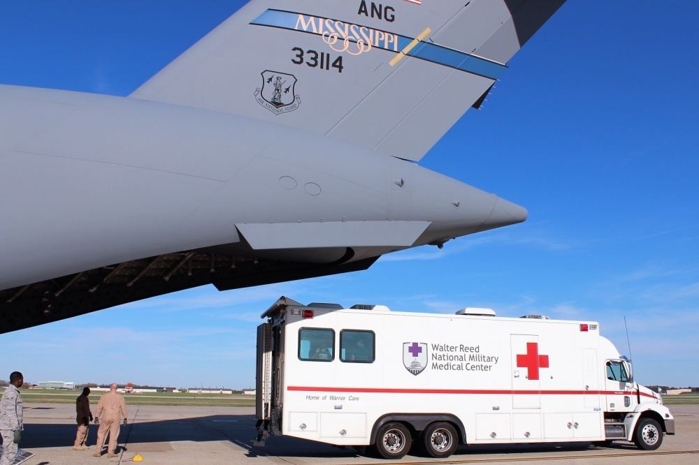U.S. Transportation Command manages the movement of America’s wounded warfighters from overseas to the final medical treatment destination stateside
