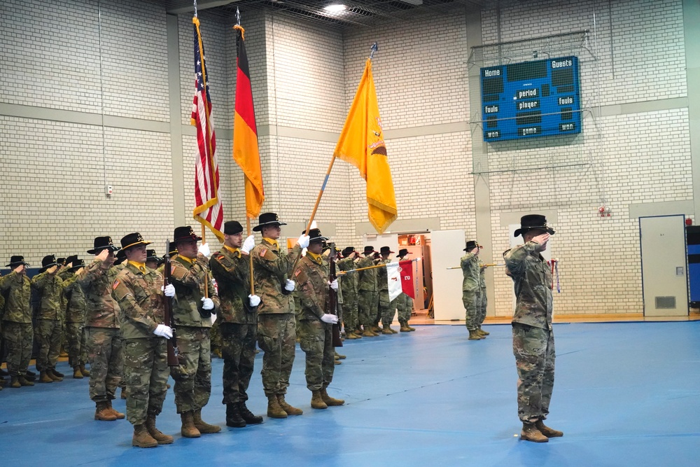 3/2CR case their colors during deployment ceremony