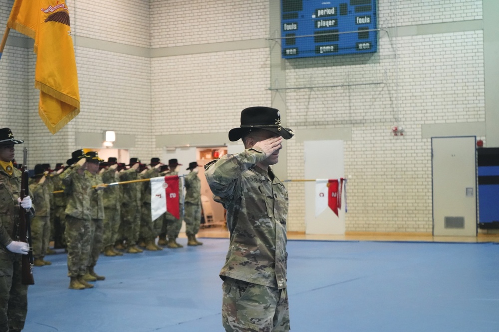 3/2CR case their colors during deployment ceremony