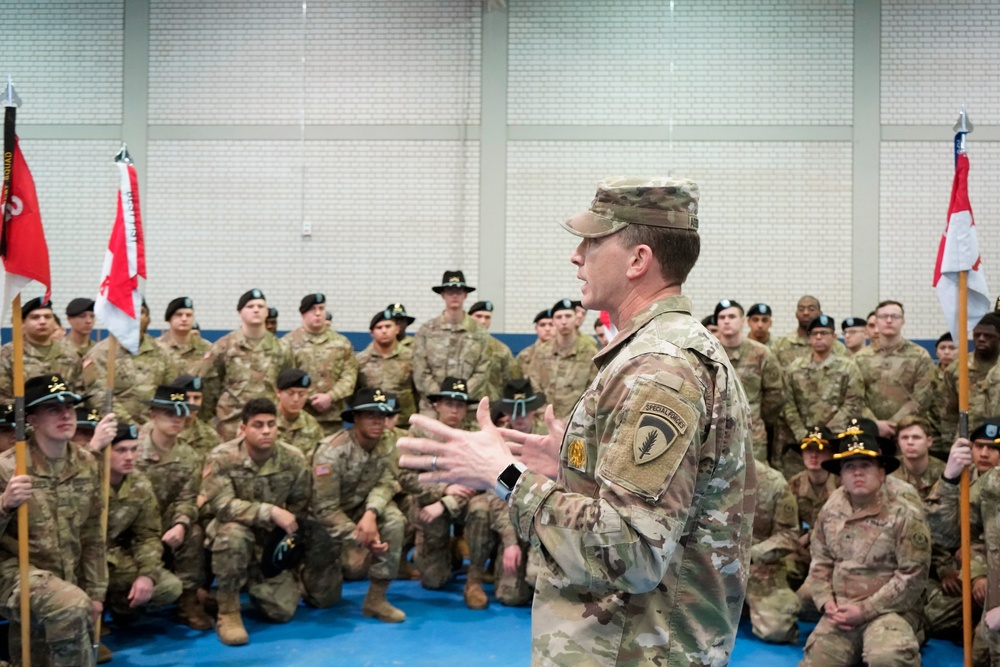 3/2CR case their colors during deployment ceremony