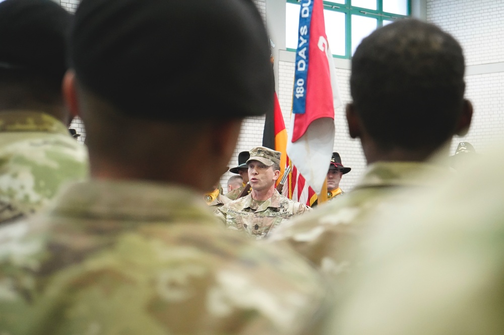 3/2CR case their colors during deployment ceremony