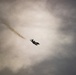 U.S. Air Force F-15E Strike Eagle flies through overcast skies